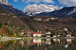 Image of Annecy lake with Talloires bay and Tournette mountain