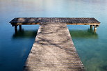 Image d'un ponton sur le lac d'Annecy  Svrier