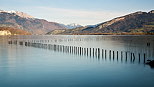 Photographie du lac d'Annecy et de ses montagnes vus depuis Svrier