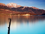 Image d'un soir de printemps sur les bords du lac d'Annecy  Svrier