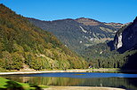 Photo d'une journe d'automne ensoleille autour du lac de Montriond