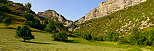 Photo panoramique du paysage autour du village de La Piarre dans les Hautes Alpes