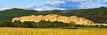 Photographie panoramique des pnitents des Mes dans les Alpes de Haute Provence