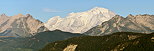 Photographie du Mont Blanc encadr par le Massif des Aravis