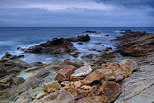 Photo HDR de la cte varoise sous les nuages - Le Pradet