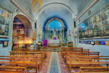 Photo HDR de l'intrieur de l'glise de Notre Dame des Anges  Collobrires.