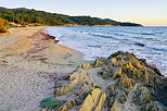 Photographie de la plage de Gigaro en fin de journe