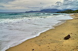 Photo HDR de la plage de Gigaro par mauvais temps