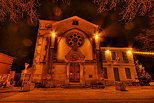 Photographie HDR de l'glise de Saint Isidore et de la mairie de Sauvebonne