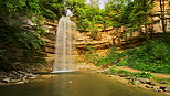 Photo de la cascade du Saut Girard sur la rivire du Hrisson dans le Jura