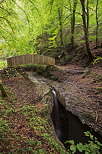 Image de la cascade de la Tine de Parnant en automne