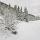 Photo de la vallée de la Valserine sous la neige dans le PNR du Haut Jura.