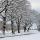 Image de neige autour de la route des Daines et du village de Chaumont