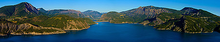photo panoramique du lac de Serre Ponçon