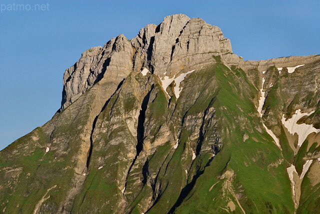 Image de la Pointe du Midi dans le Massif des Bornes