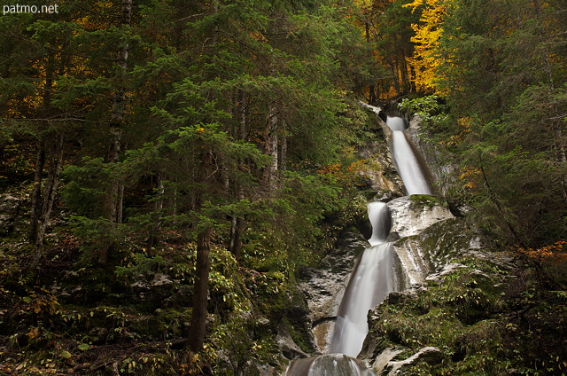 Picture of autumn around Diomaz waterfall in autumn