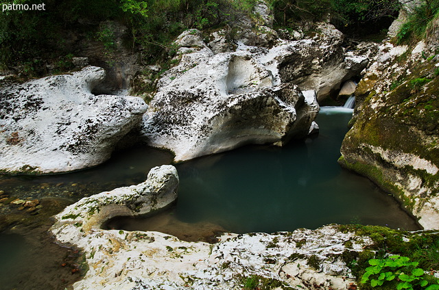Image of pools in the rocks of Fornant river