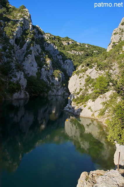 Image HDR des Gorges du Verdon à Quinson dans les Alpes de Haute Provence