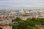 Photo of Invalides museum and roofs of Paris seen from Eiffel tower
