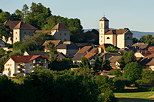 Picture of Clermont en Genevois village with church and castle