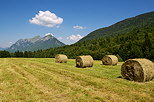 Image d'un paysage rural du Massif des Bauges au Col des Prés