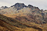 Photo d'un paysage d'automne dans les Alpes autour du Col du Glandon