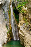 Photograph of San Nicolao waterfall in North Corsica