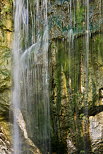 Photo de détail de la cascade du Chapeau de Gendarme près de Septmoncel dans le Jura