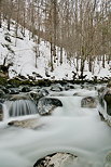 Photo de la rivière de la Valserine en hiver