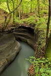 Image of Parnant river's canyon at springtime