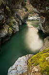Picture of river Cheran just under Banges bridge in Massif des Bauges Natural Park