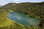 Photograph of Bonlieu lake in french Jura