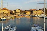 Image of Nernier harbor on Geneva lake