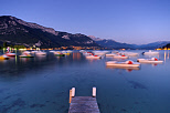 Picture of summer dusk on lake Annecy