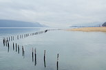 Picture of a winter day on lake Bourget