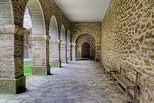 Image HDR des arcades de l'église de Notre Dame des Anges à Collobrières